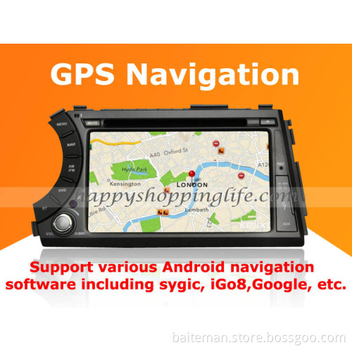 Android Car DVD Player GPS Navigation Wifi 3G for Ssangyong Kyron 2005-2013 Bluetooth Touch Screen